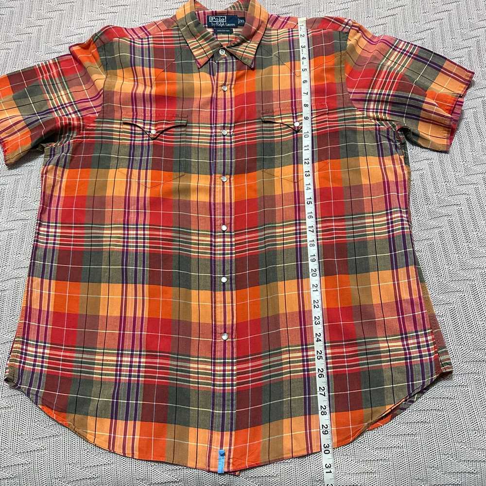 Polo Ralph Lauren Polo Ralph Lauren orange plaid … - image 8