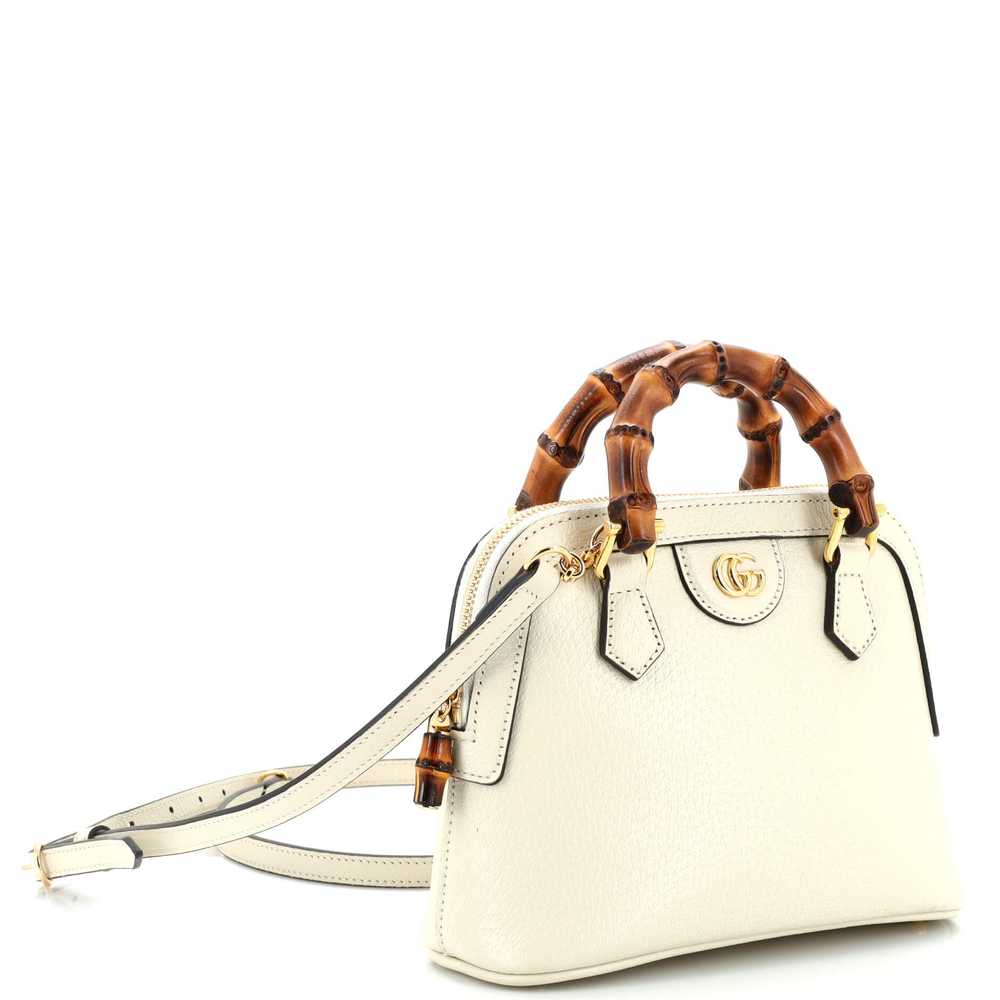 GUCCI Diana NM Bamboo Dome Top Handle Bag Leather… - image 2