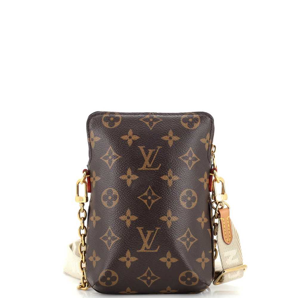 Louis Vuitton Utility Phone Sleeve Monogram in Coated Canvas with Gold-tone  - GB