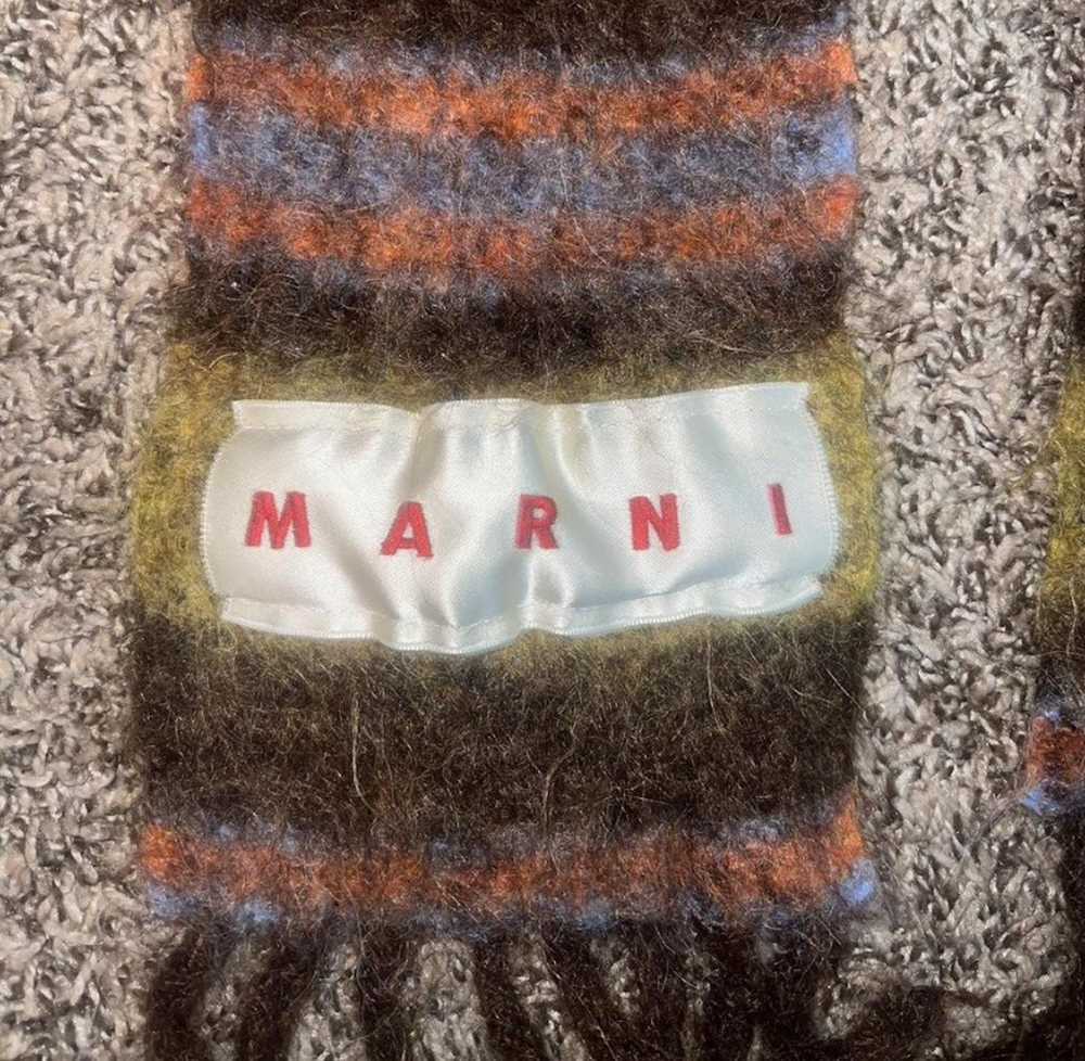 Marni Marni Striped Mohair Blend Scarf - image 2