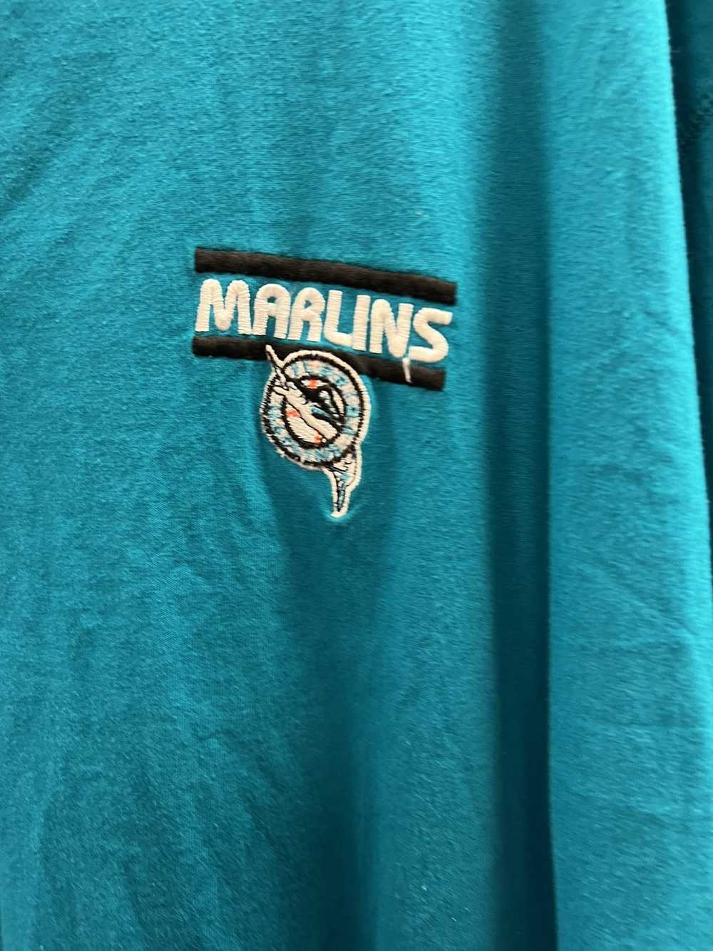 CustomCat Florida Marlins Fish Retro MLB T-Shirt Ash / S