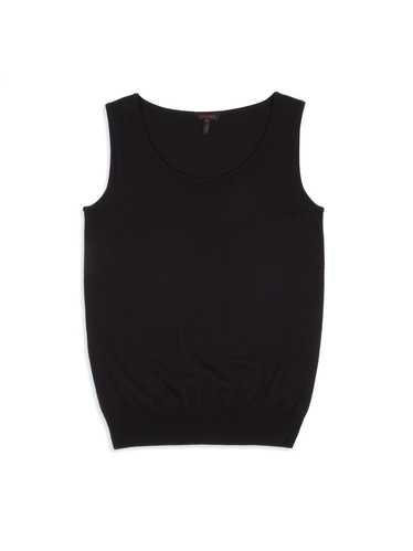 Escada Vintage Escada Wool Cashmere Black Tank To… - image 1