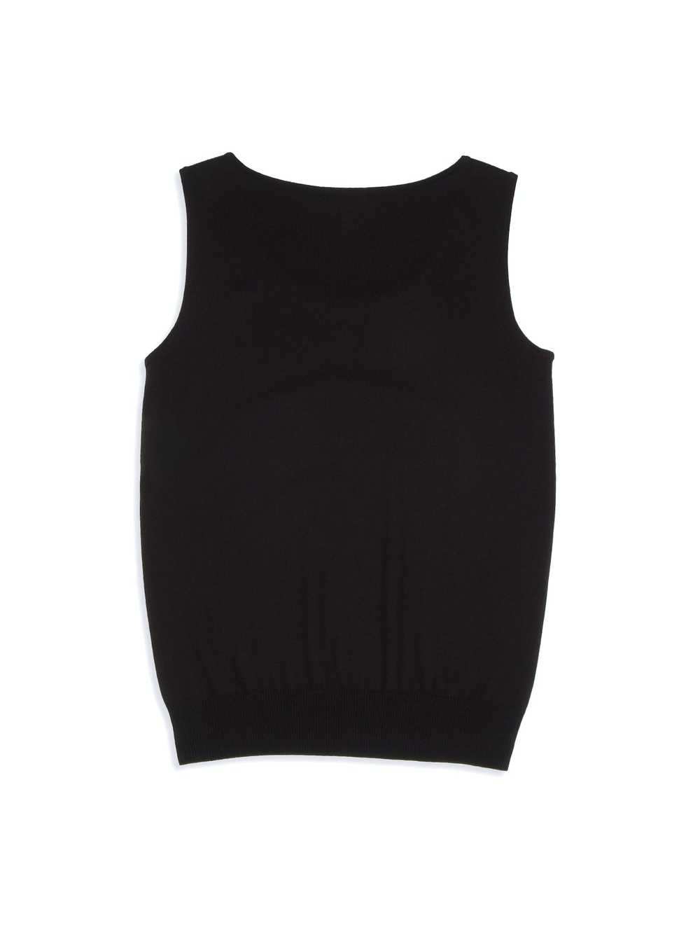 Escada Vintage Escada Wool Cashmere Black Tank To… - image 2