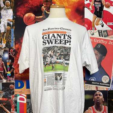 San Francisco Giants Nike Shirt Mens Small Black Gray Logo Tee