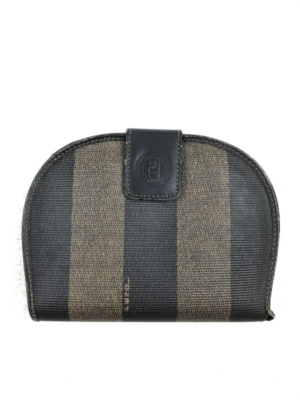 Fendi × Luxury × Vintage Fendi Pequin Bifold Stri… - image 1