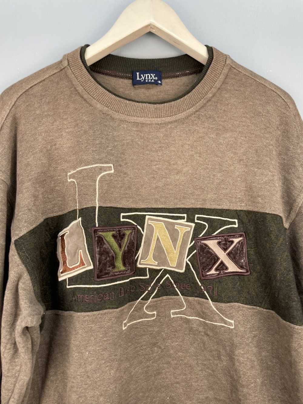 Streetwear × Vintage Vintage LYNX USA big Logo sw… - image 3