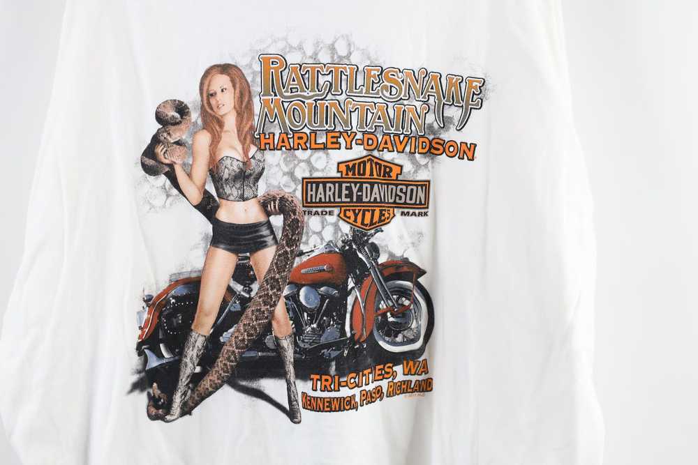 Vintage Vintage Y2K Harley Davidson Pinup Girl Lo… - image 8