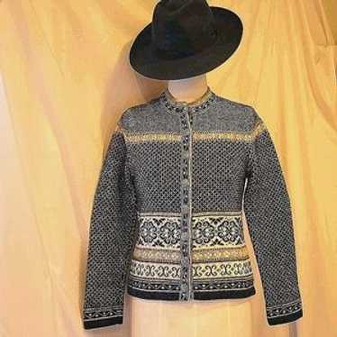 Frost Icelandic Style: Black Grey & White 100%Wool - image 1