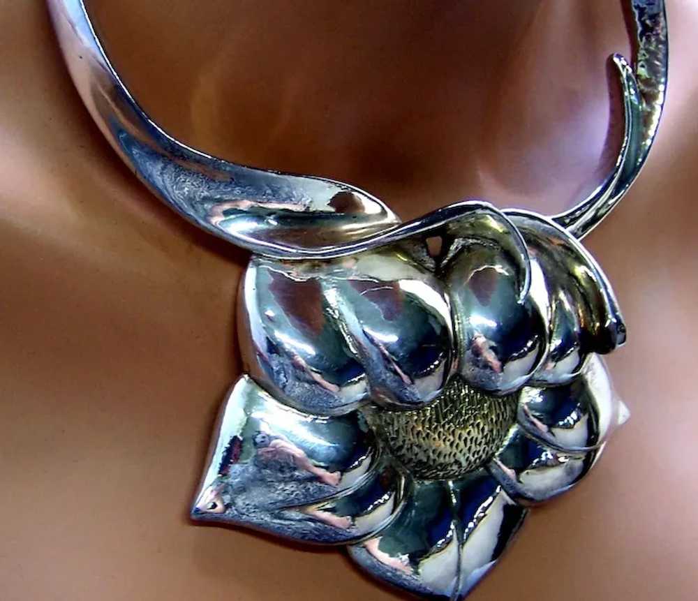 Yaacov Heller signed choker necklace 925 silver s… - image 7