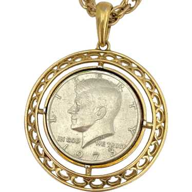 Vintage half dollar pendant - Gem