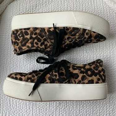 Steve Madden Emmi Leopard Print Platform Sneakers… - image 1