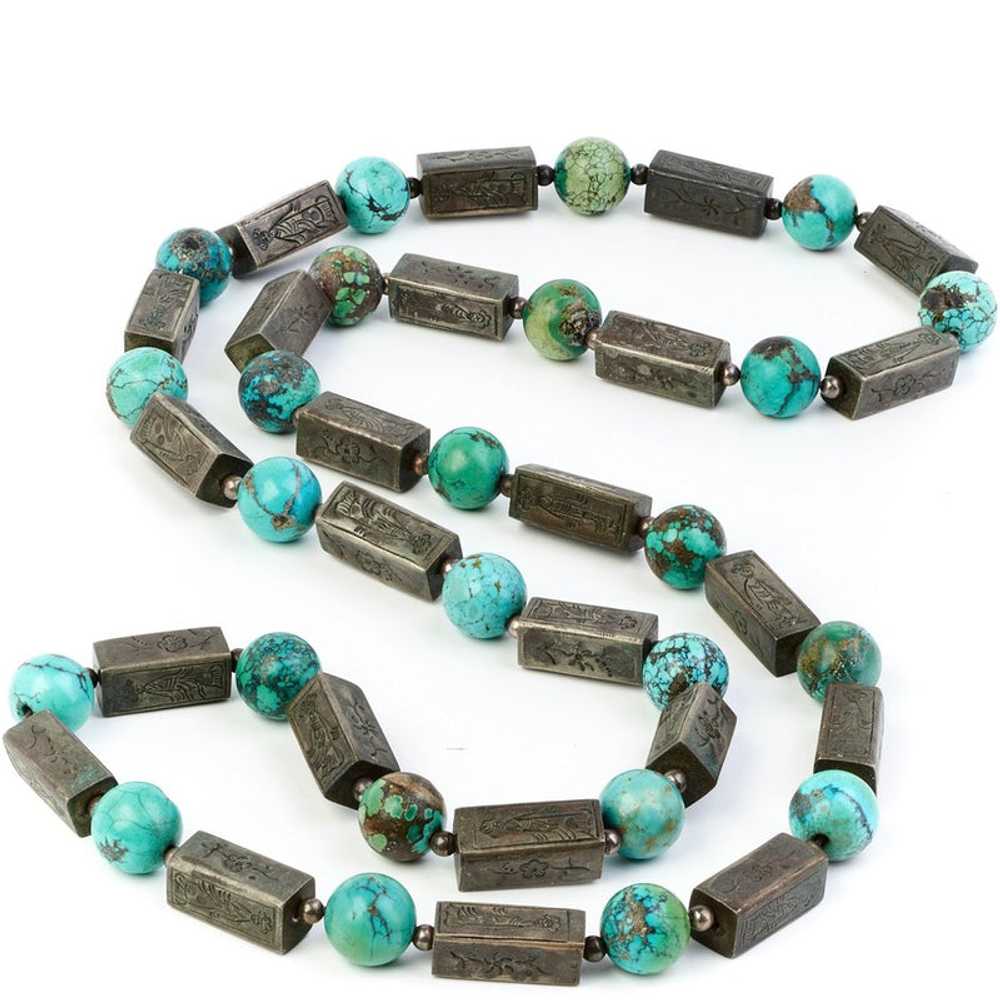 Chinese Turquoise Necklace - image 2