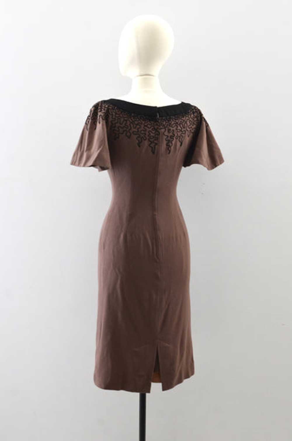 Vintage 1950s Soutache Dress - image 6