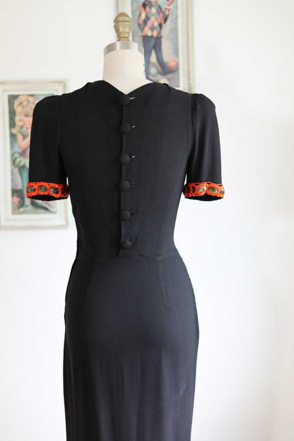 Vintage 1930s to 1940s Dress - SPOOKY SEASON-READ… - image 8