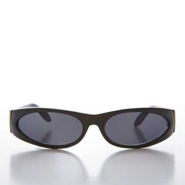 Mod Wrap Around Vintage Sunglasses - Brower - image 1