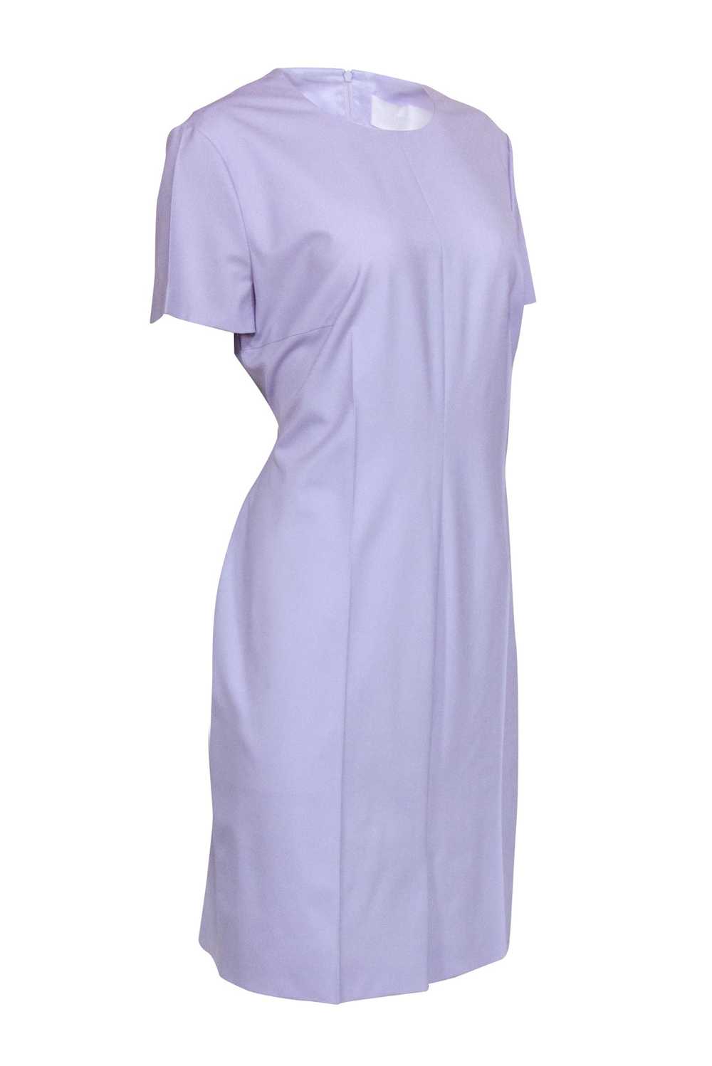 Hugo Boss - Lavender Short Sleeve Shift Dress Sz … - image 2