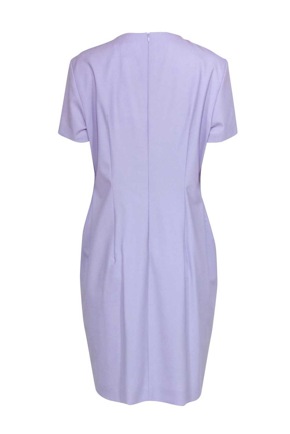 Hugo Boss - Lavender Short Sleeve Shift Dress Sz … - image 3