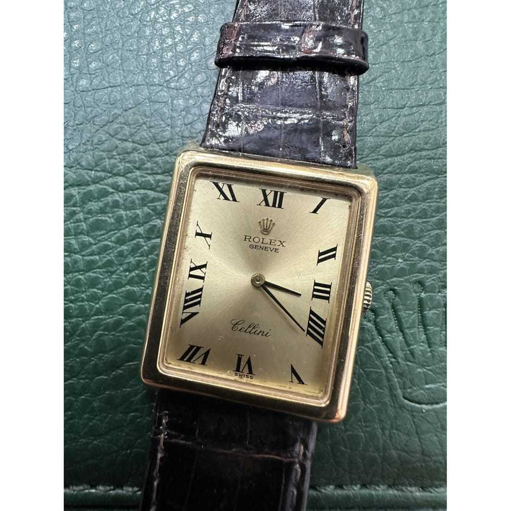 Rolex Cellini gold watch - image 2