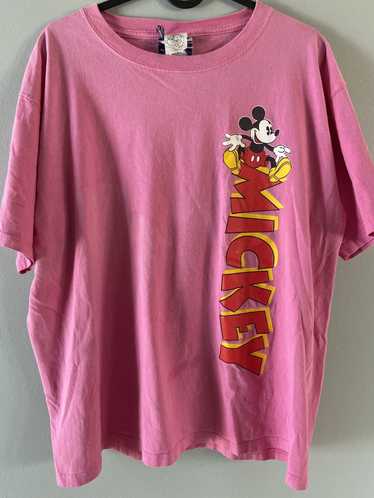 Disney × Mickey Mouse Vintage Pink Mickey Mouse Te