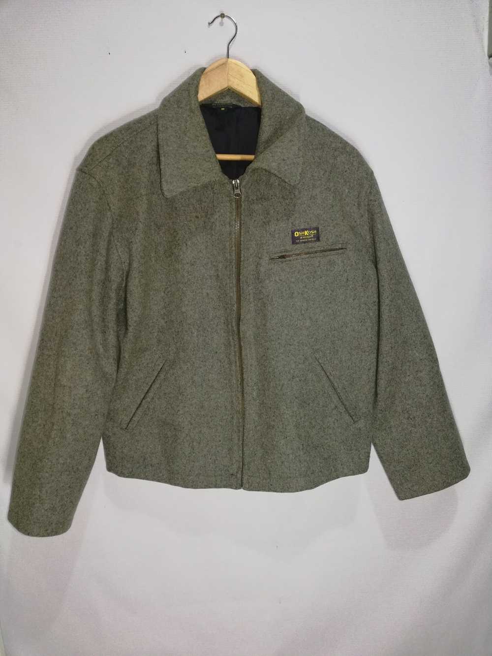 Oshkosh vintage oshkosh zipper wool jacket - image 1