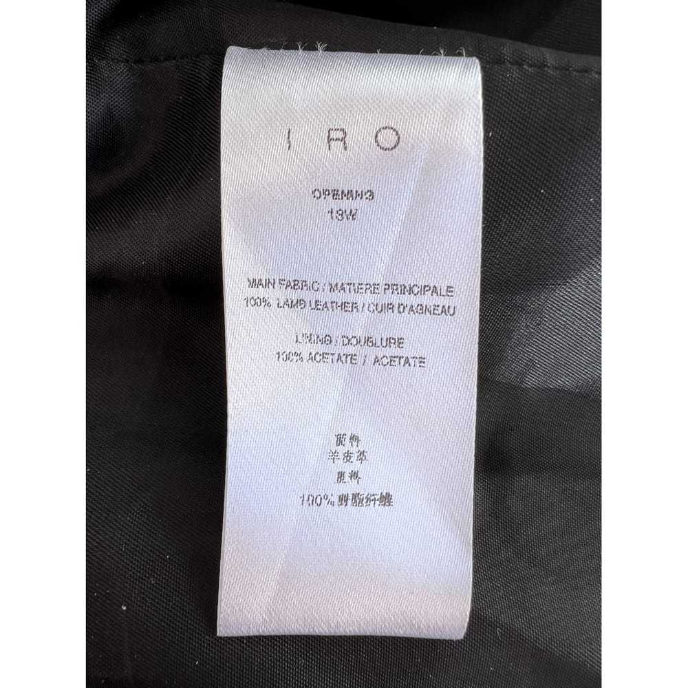 Iro Leather mini dress - image 6