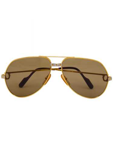 Cartier Gold Tone Romance Santos Aviators