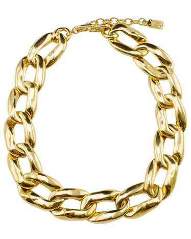 Yves Saint Laurent Gilt Metal Oversized Chain Link