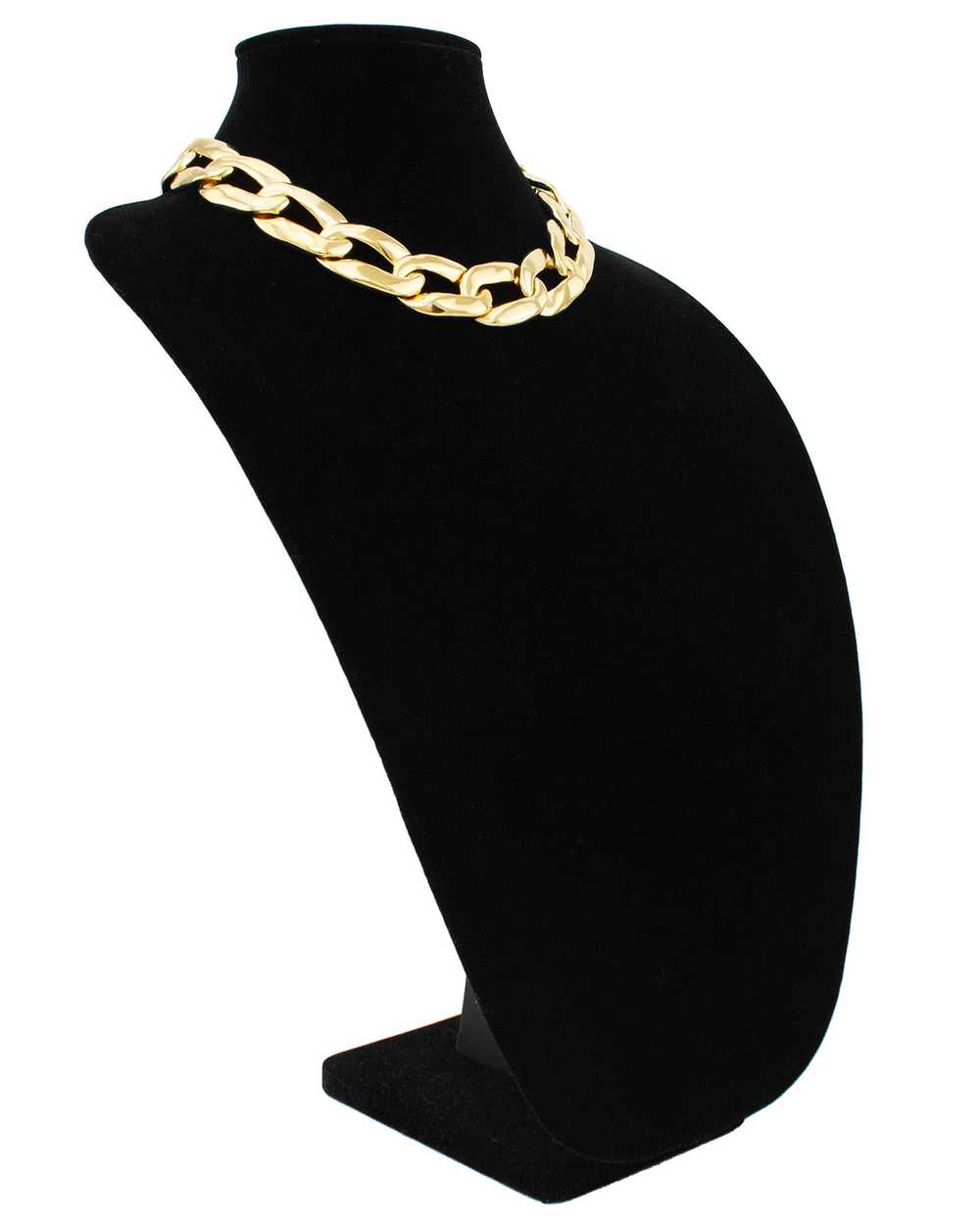 Yves Saint Laurent Gilt Metal Oversized Chain Lin… - image 3