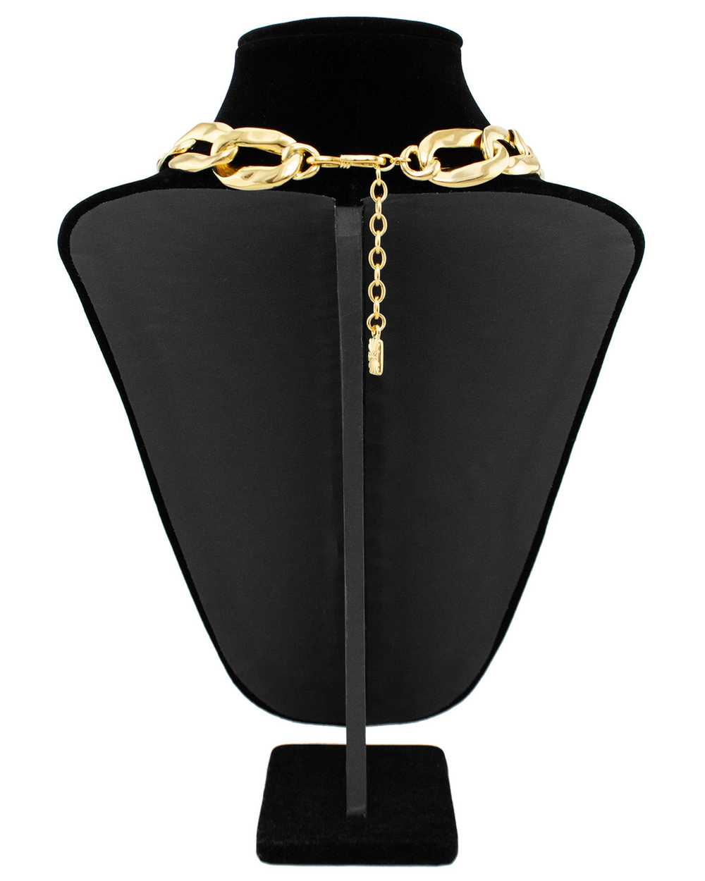 Yves Saint Laurent Gilt Metal Oversized Chain Lin… - image 4