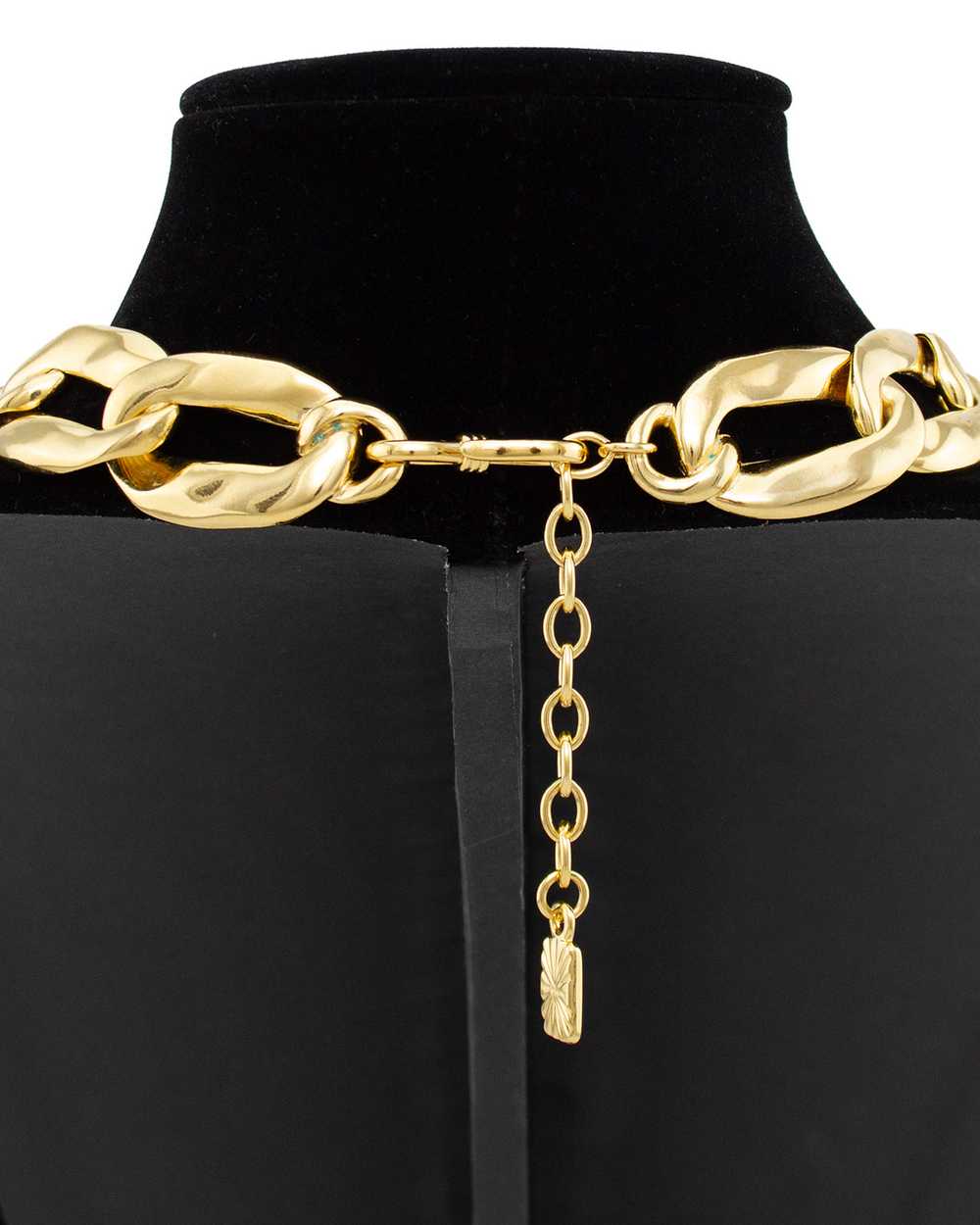 Yves Saint Laurent Gilt Metal Oversized Chain Lin… - image 5