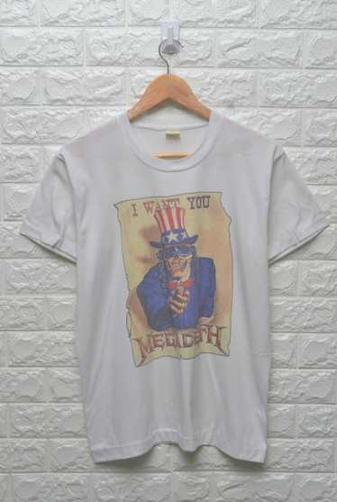 Rock T Shirt Vintage Megadeth I want you shirt 80s