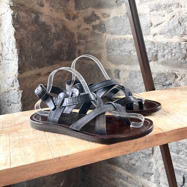 Lanvin Lanvin Anthracite Strap Sandals - image 1