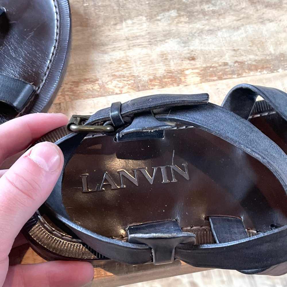 Lanvin Lanvin Anthracite Strap Sandals - image 8