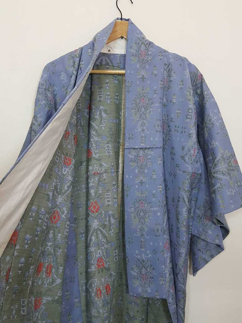 Handmade × Kimono Japan Dragon Vintage Handweave … - image 1