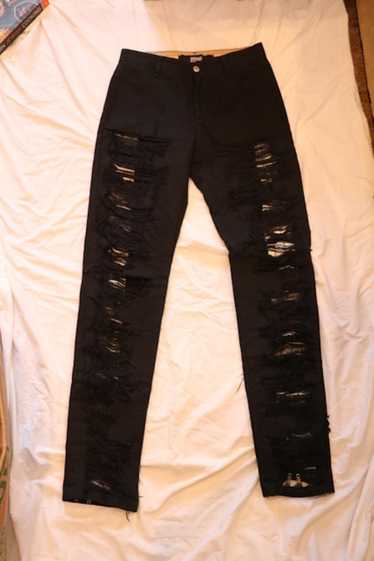 Hood By Air Ripped with inner zipper jeans