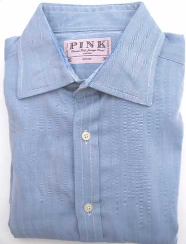 Thomas Pink THOMAS PINK Blue Dress Shirt M - image 1