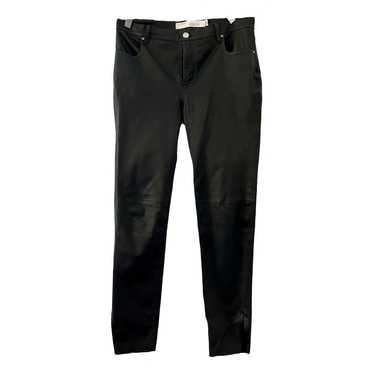 Iro Leather slim pants - image 1