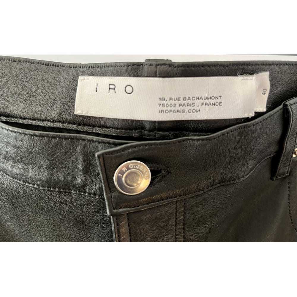 Iro Leather slim pants - image 3