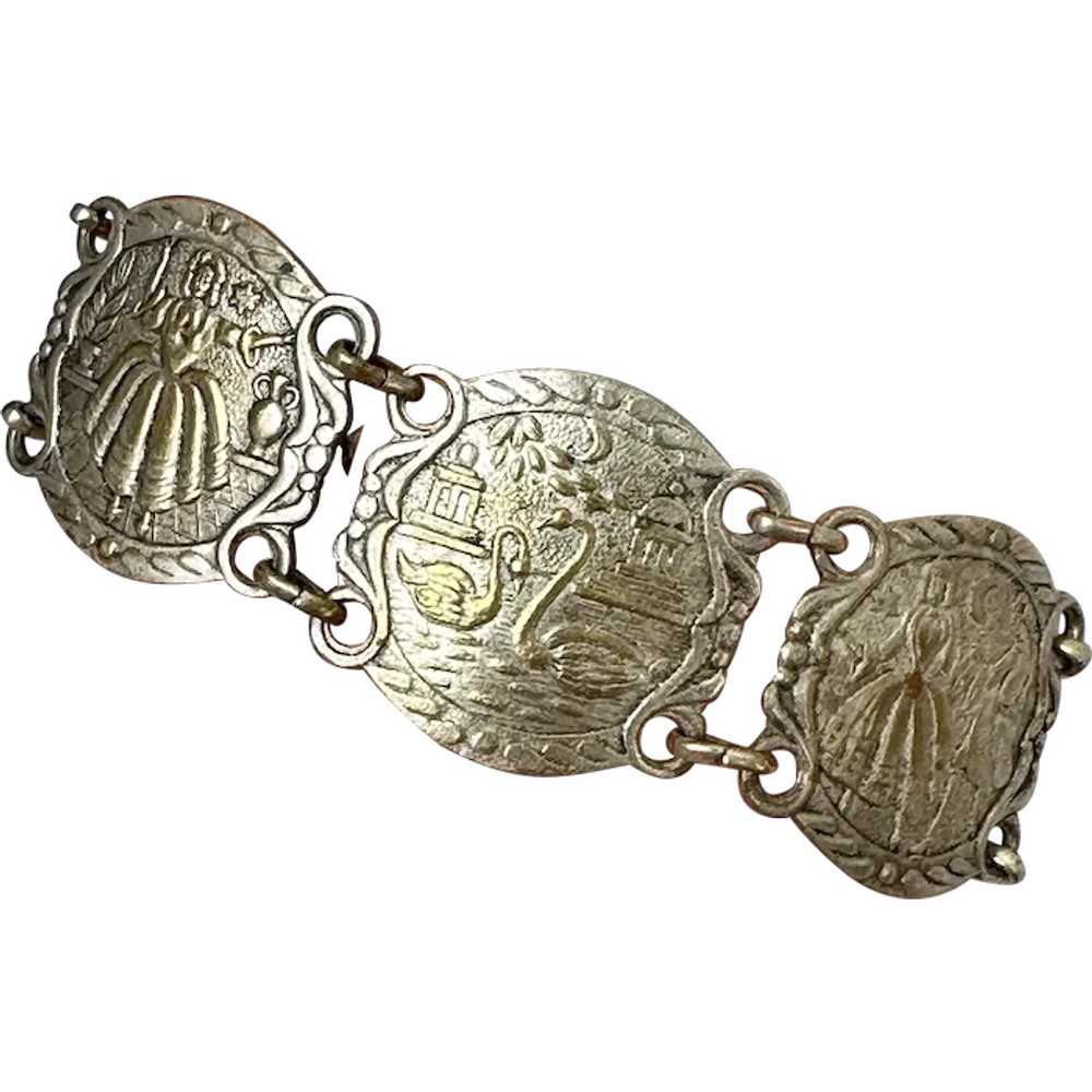 French Souvenir Panel Bracelet - image 1