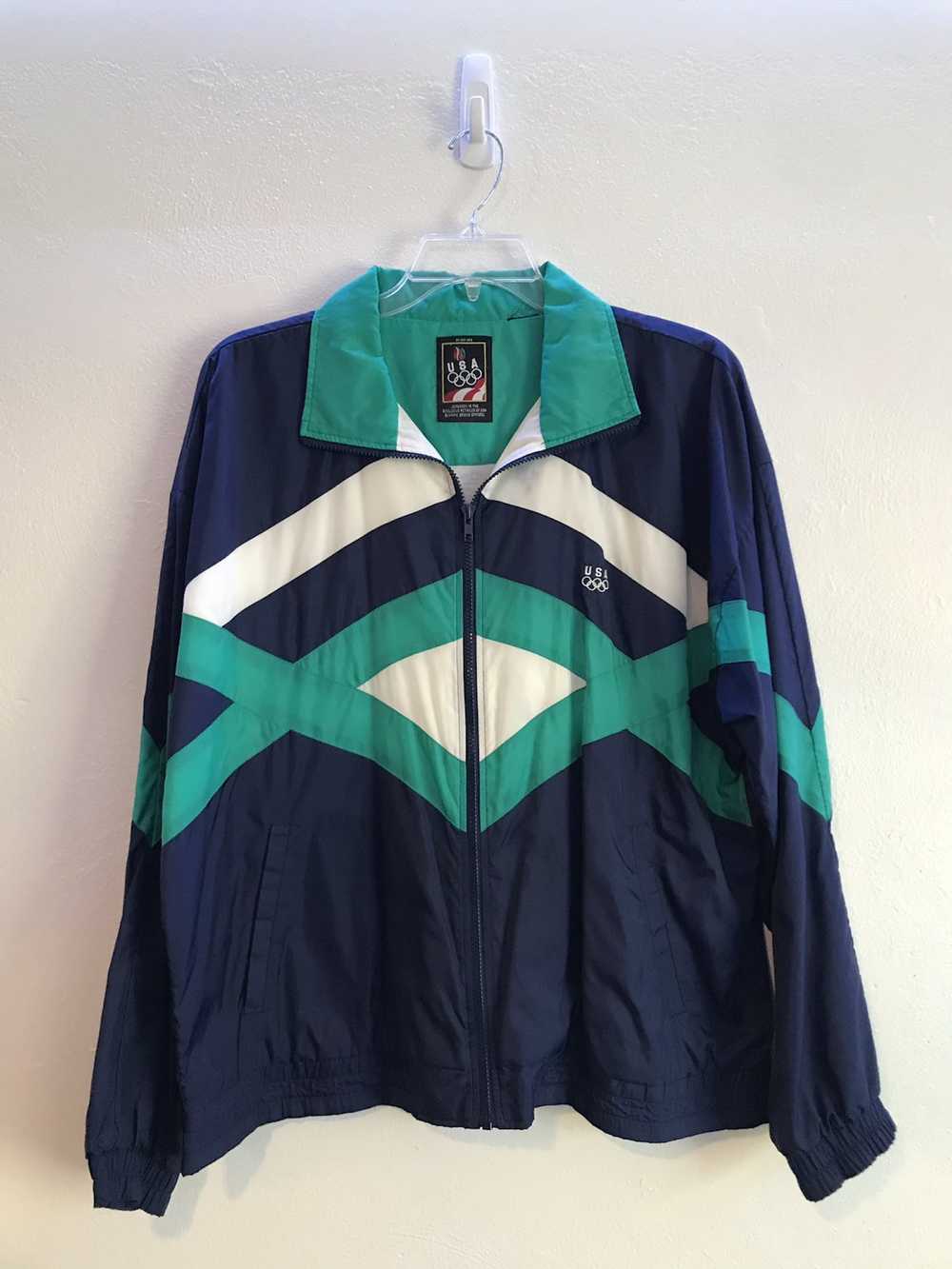 Vintage USA Olympics Full-Zip Windbreaker - image 1