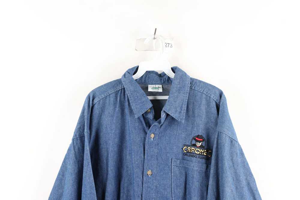 Vintage Vintage 90s Capones Dinner Show Denim Jea… - image 2