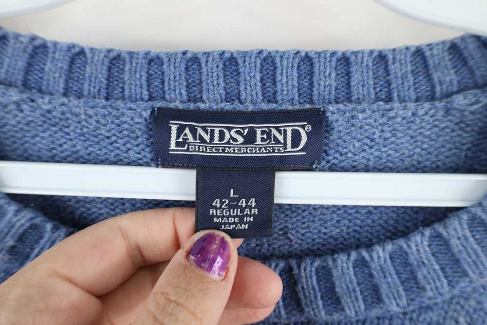 Lands End × Vintage Vintage 90s Lands End Knit Cr… - image 4