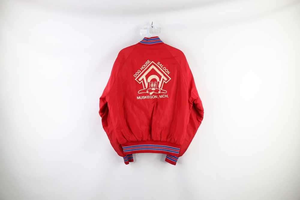 Vintage Vintage 80s Dog House Saloon Hockey Satin… - image 12