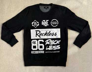 Young & Reckless Los Angeles Black Hoodie M Casual #4124