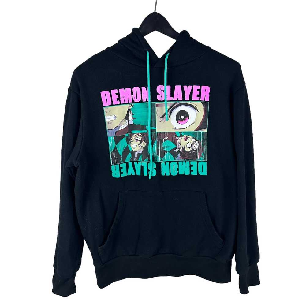 Streetwear Mens Y2K Demon Slayer Anime Manga Hood… - image 1