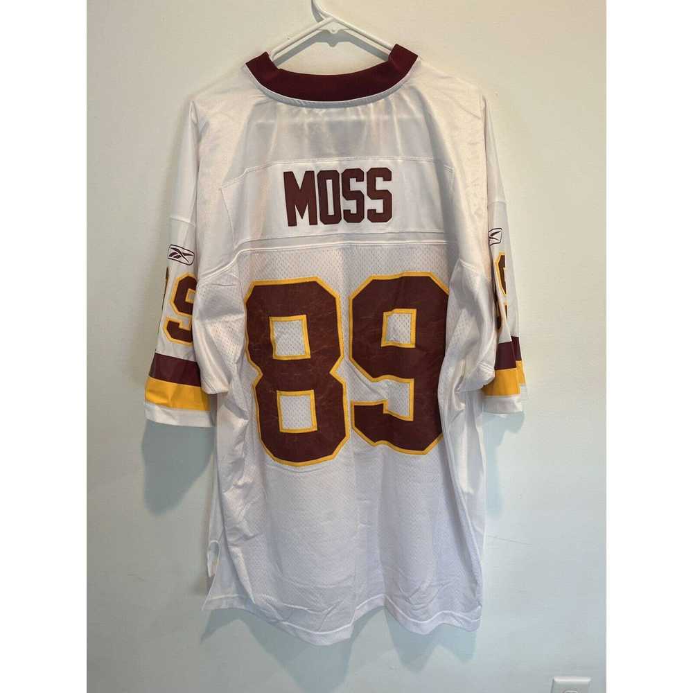 Reebok Men Santana Moss Washington Redskins White… - image 1