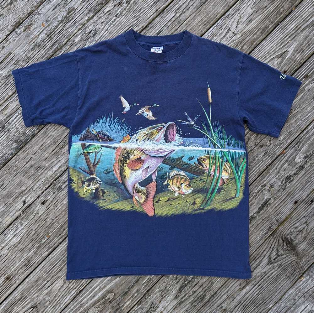 Vintage fish nature shirt - Gem