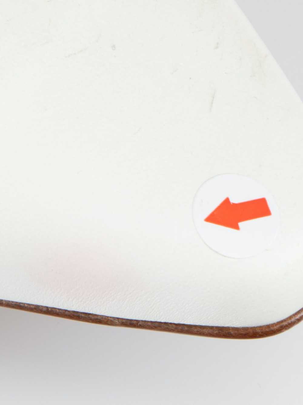 NEOUS White Leather Plexi Panel Mules - image 8