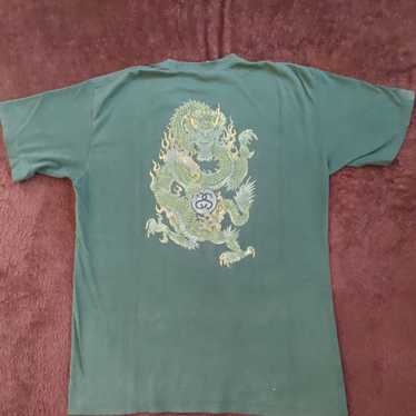 Stussy Rare Las Vegas "King of LV" T Shirt Green Size