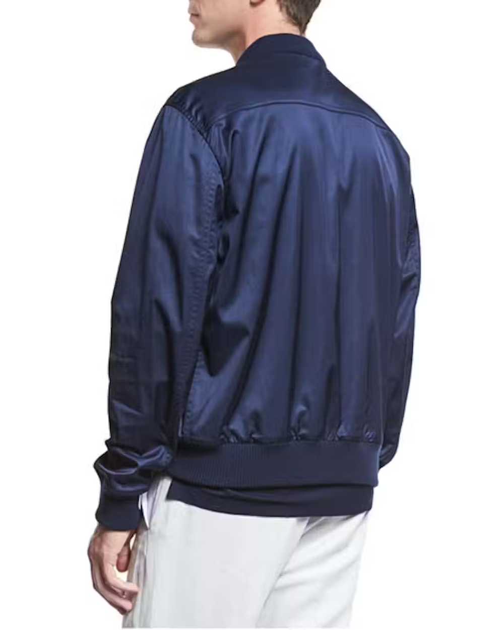 Vince Washed Satin Bomber Jacket - image 5